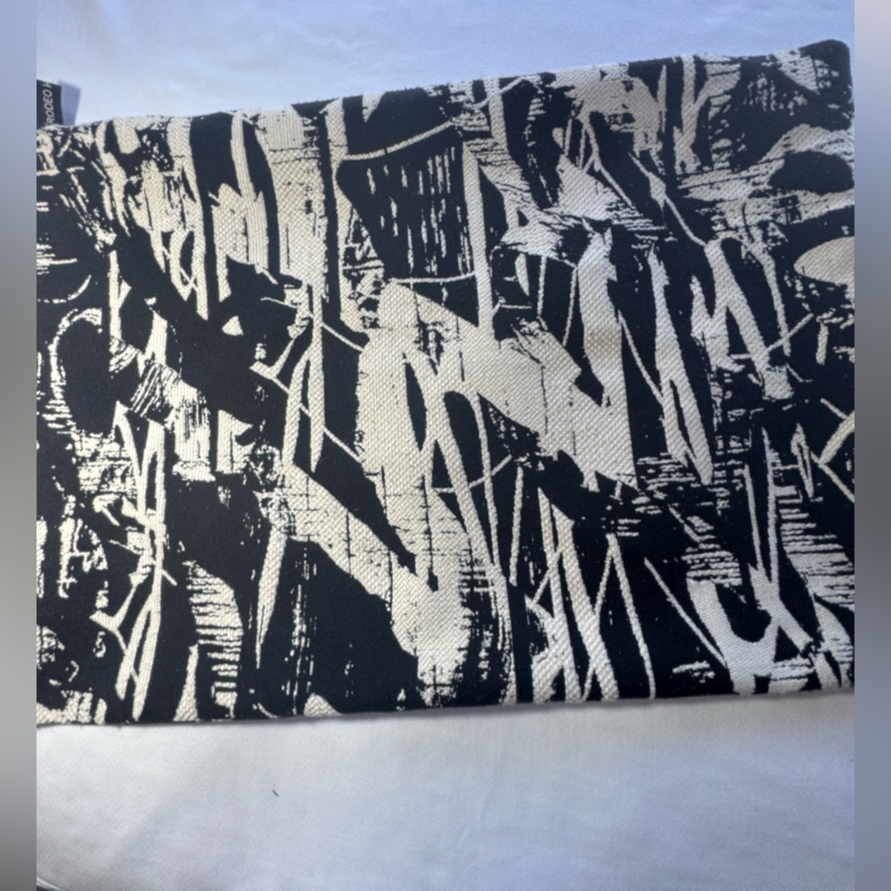 Rodeo Home Abstract Design Black and White Accent Pillow Cover